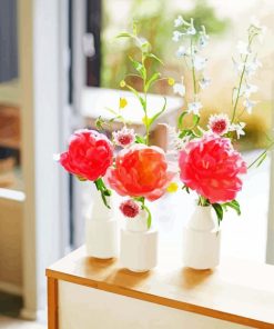 Pivoines Vases Paint By Number