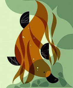 Platypus Illustration Paint By Number