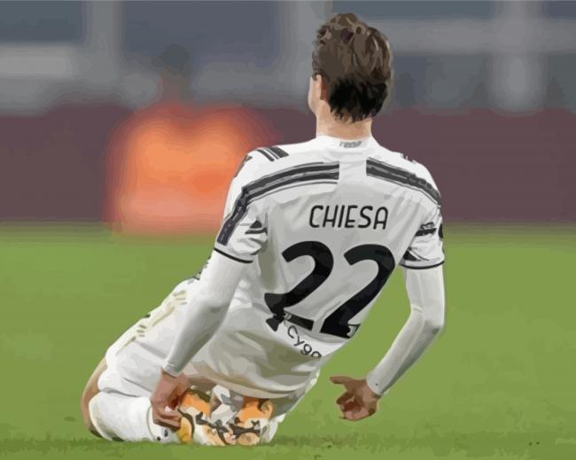 Player Federico Chiesa paint by numbers
