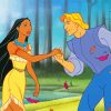 Pocahontas and Prince paint by numbers
