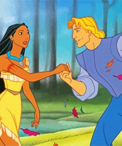 Pocahontas and Prince paint by numbers