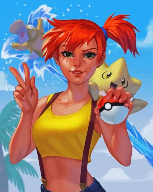 Pokemon Misty Paint By Number