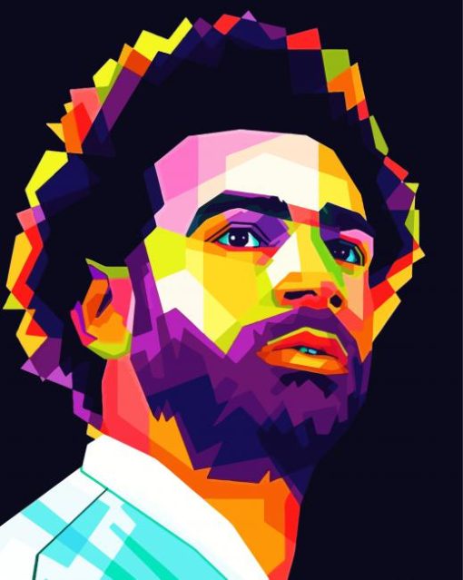 Pop Art Mohamed Salah paint by numbers