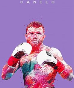 Pop Art Canelo Boxer paint by numbers