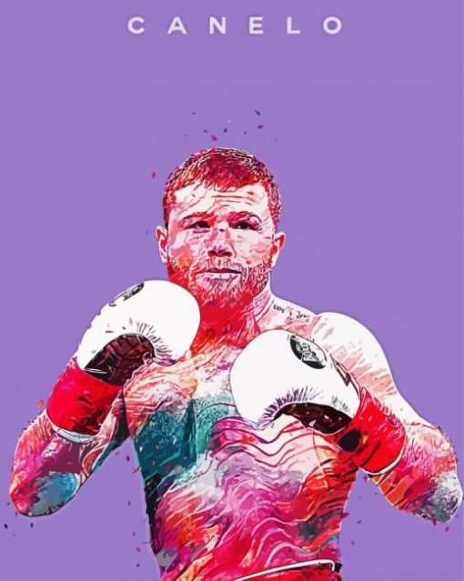 Pop Art Canelo Boxer paint by numbers
