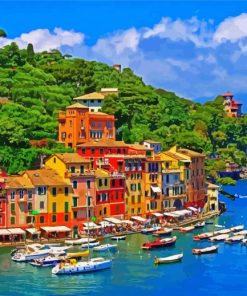 Portofino Harbour Paint By Number