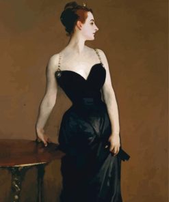 Portrait of Madame X by John Singer Sargent paint by numbers