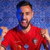Portuguese Player Bruno Fernandes paint by numbers