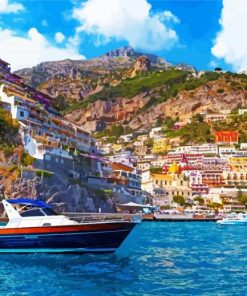 Positano Italy Seascape paint by numbers