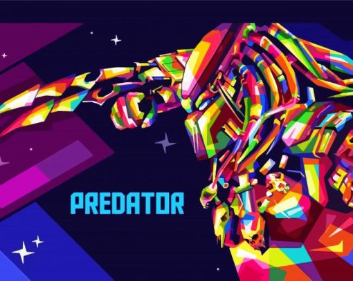 Predator Pop Art paint by numbers