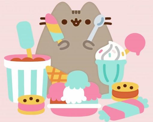 Pusheen Cat paint by numbers