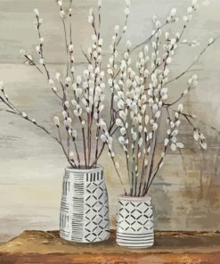Pussy Willow Still Life paint by numbers