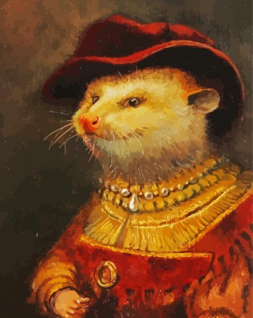 Queen Opossum paint by numbers