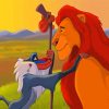 Mufasa And Rafiki Lion King Paint By Number