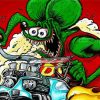 Rat Fink paint by numbers