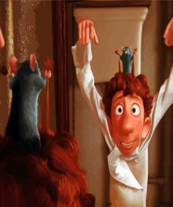 Ratatouille Movie paint by numbers