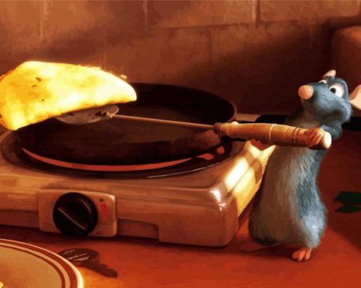 Ratatouille Remy Cooking Paint By Number