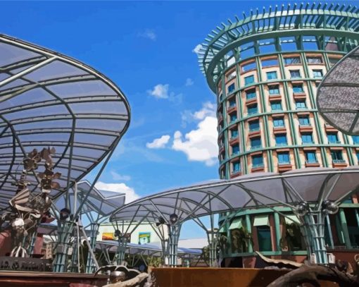 Resorts World Sentosa Singapore paint by numbers