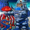 Robby The Robot paint by numbers