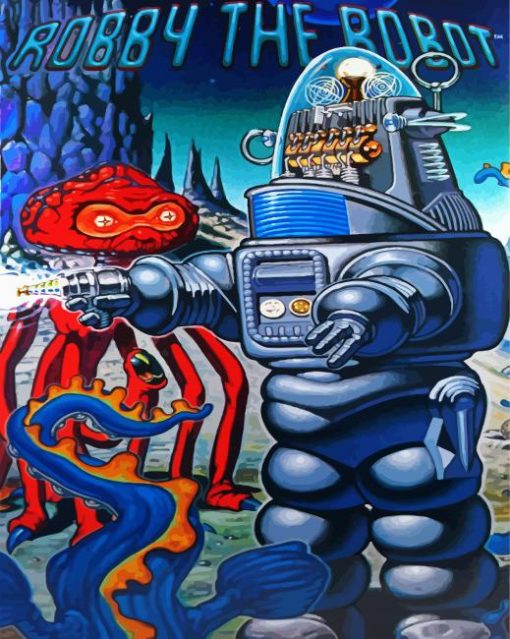 Robby The Robot paint by numbers