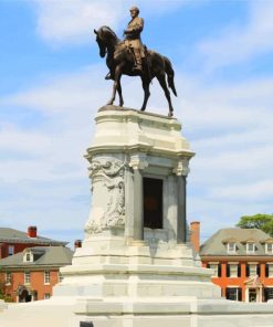 Robert E Lee Memorial Richmond paint by numbers