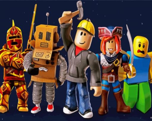 Roblox Characters paint by numbers