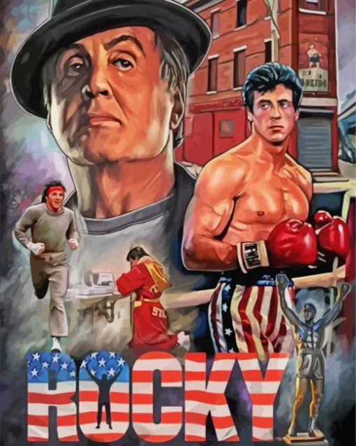 Rocky Sylvester Stallone paint by numbers