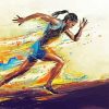 Running Girl Art Paint By Number