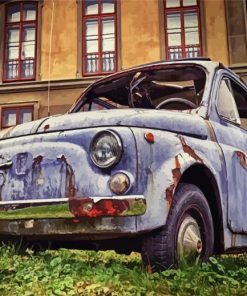 Rusty Vintage Fiat paint by numbers