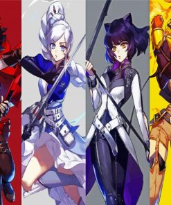 Rwby Anime Girl paint by numbers