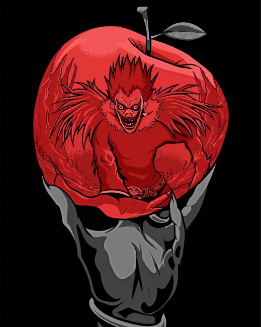 Ryuk Red Apple Paint By Number