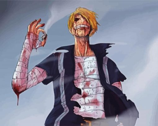 Sanji Black Leg One Piece paint by numbers