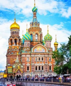Savior on The Spilled Blood Russia paint by numbers