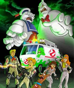 Scooby Doo And Ghostbusters Paint By Number