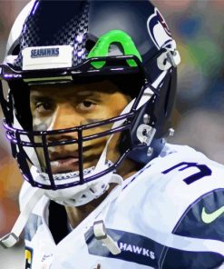 Seahawks Russell Wilson paint by numbers