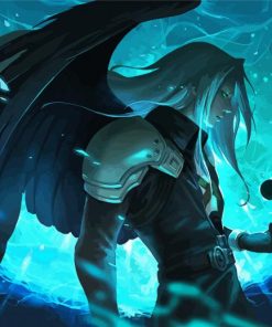 Sephiroth Final Fantasy Game Paint By Number