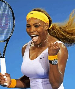 Serena Williams Tennis Player paint by numbers