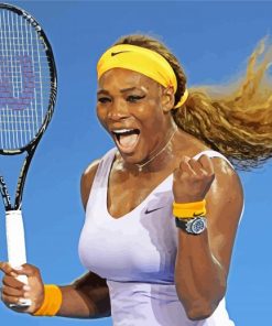 Serena Williams paint by numbers