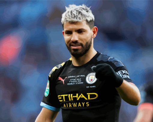 Sergio Agüero Manchester City Paint By Number