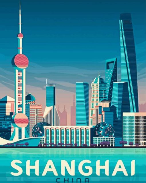 Shanghai Poster paint by numbers
