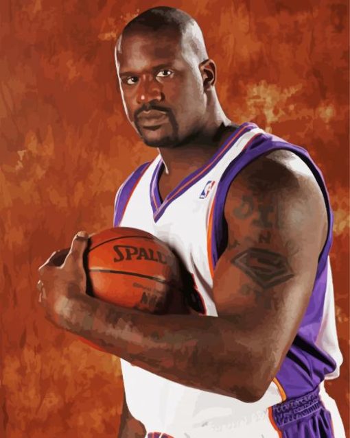 Shaq Basketball Player Paint By Number