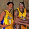 Shaquille O'Neal and Kobe Bryant paint by numbers