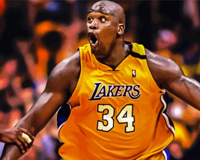 Shaquille O'Neal paint by numbers