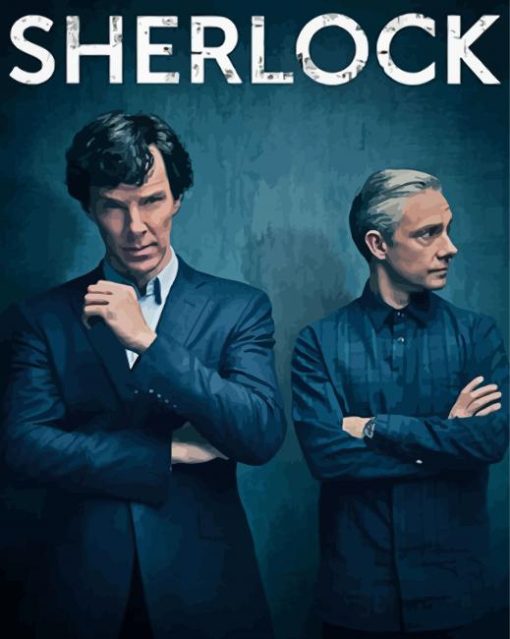 Sherlock Serie Poster paint by numbers