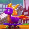 Skater Spyro Dragon Paint By Number