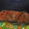 Sleepy Sleepy Capybara paint by numbers