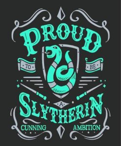 Slytherin paint by numbers
