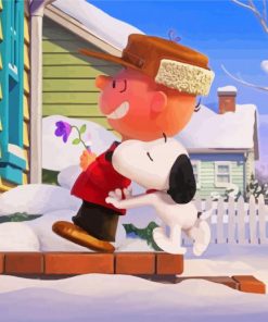 Snoopy and Charlie Peanuts Movie paint by numbers