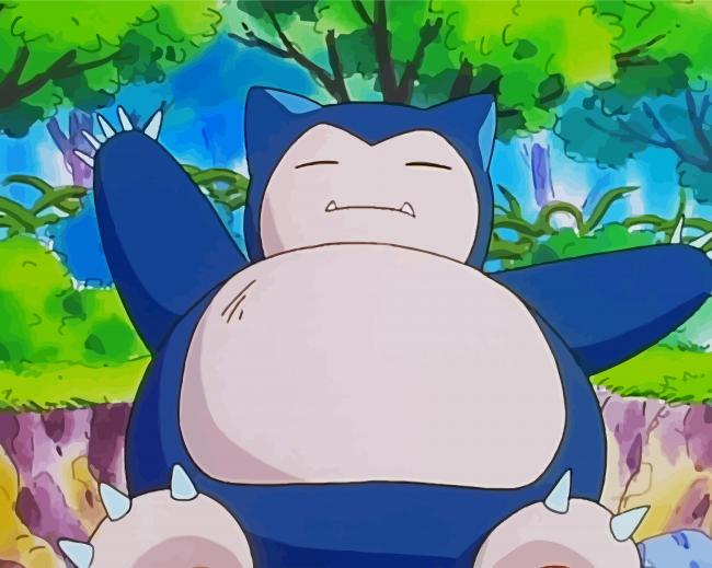 Snorlax Pokemon Paint By Number