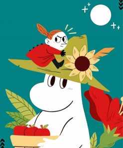 Snufkin And Moominmamma paint by numbers